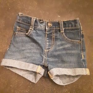 Denim Shorts 12-18 months